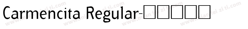 Carmencita Regular字体转换